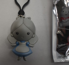 Disney 100 Series 1 Figural 3D Bag Clip Alice Blue & Silver Exclusive A Open Bag