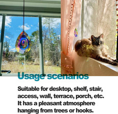 89Mm/3.5In Hanging Chandelier Crystals Prisms for Window Suncatchers Chandelier