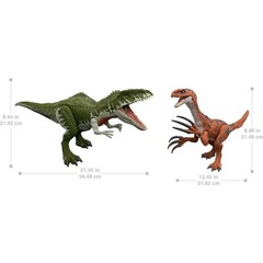 Jurassic World 2-Pack Of Dinosaur Figures Giganotosaurus & Therizinosaurus