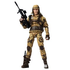 HIYA Exquisite Mini 1/18 G.I. Joe Dusty Desert Trooper Action Figure New Sealed