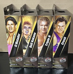 WWE Elite Collection Legends Complete Set Of 4, (Series 31) w/ Diamond Studd BAF