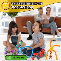 Autism Sensory Toys for Kid Boys Year Old Ages 4 5 6 7 8 9 10(4PCS), Suction Rob