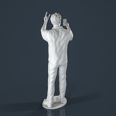 Unpainted Painted resin figurine. Man guy fan supporter 1/18 1/24 1/43 1/32