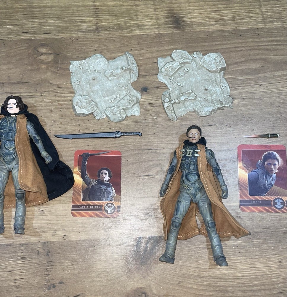 McFarlane Toys Dune Paul Atreides & Chani Figure Set w/ Sword Boxed