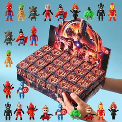 24PCS Marvel Spider-Man Blind Box Toy Figures Mini Action Figure Set Kids Gift