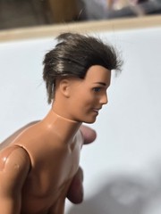 Vtg Barbie KEN Brunette Doll Rooted Hair Articulated Nude 4 Ooak C100