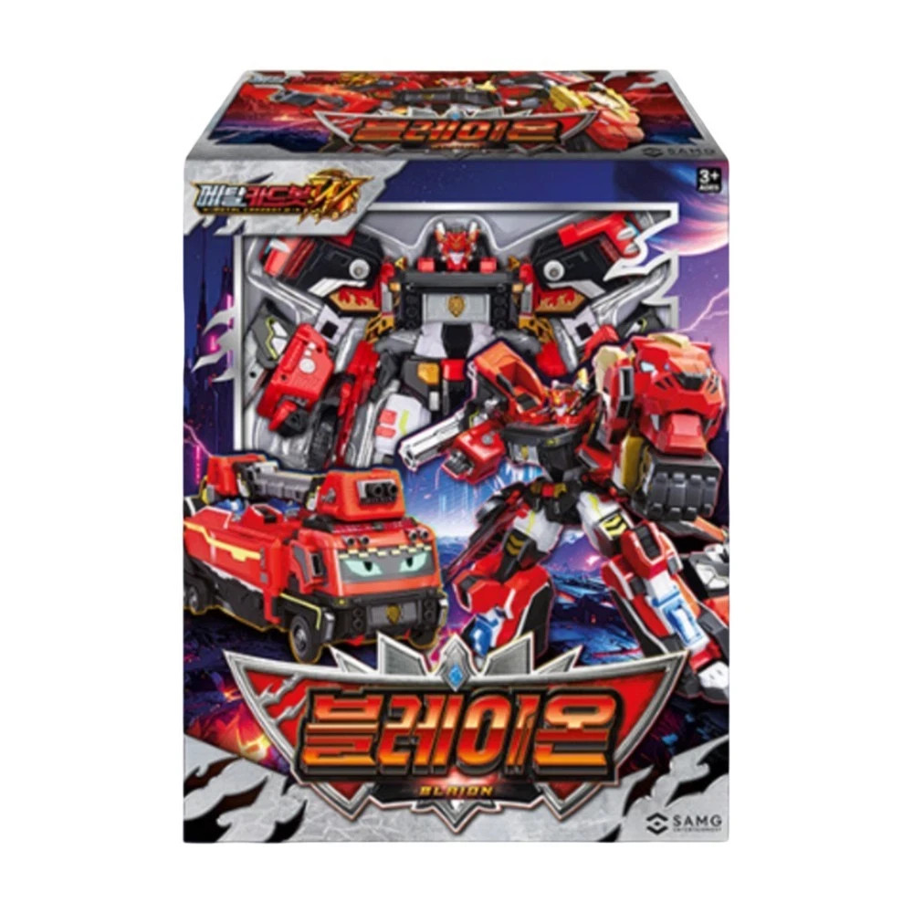 NEW Metal Cardbot W BLAION Red Fire Engine Truck Transforming Robot Car Toy 2025