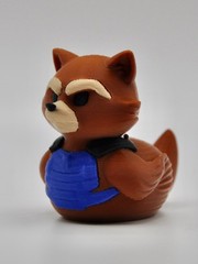 Rocket Raccoon Duck Guardian of the Galaxy duck Get Ducked, Dashboard Buddy