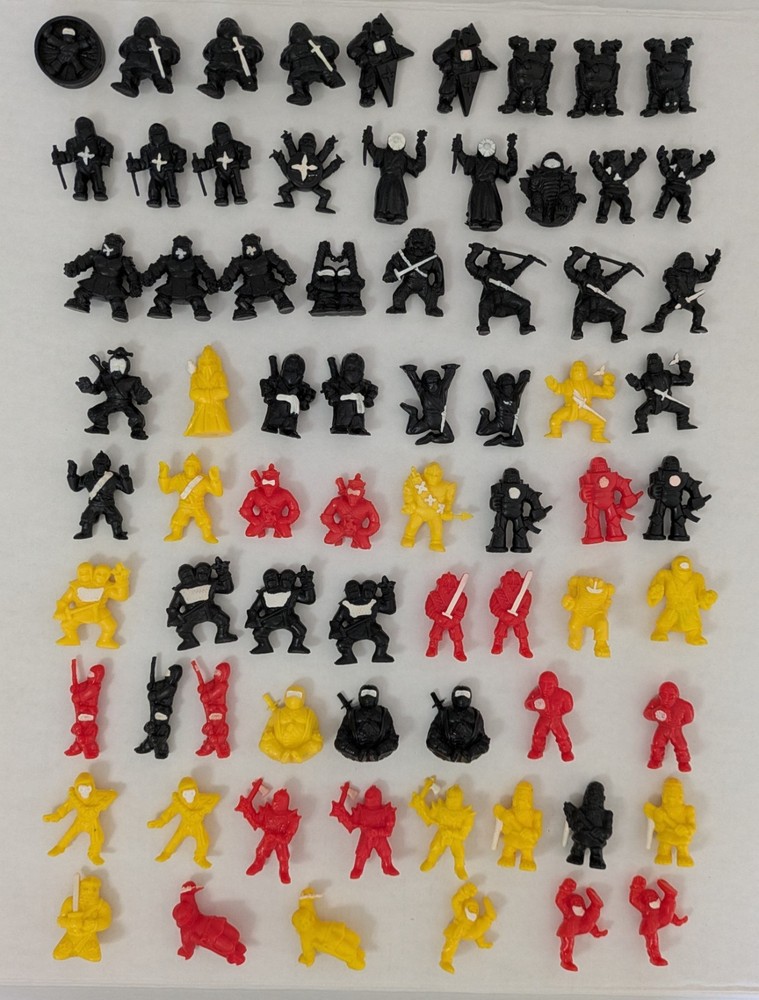1980s Panosh Ninja Mites — Huge Lot of 72 Action Figures!