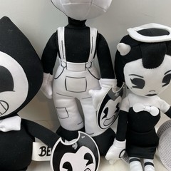 Lot of 3: Bendy and The Ink Machine 10″ Alice Angel Boris Plush Doll NWT