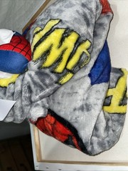 Marvel Spider-Man Fleece Throw Blanket with An Attached Plush Toy Brand New NWT