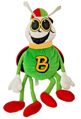Bertie Beetle Plush Toy Nestle 24″ Vintage Green Red Yellow Wings Scarf 60cm