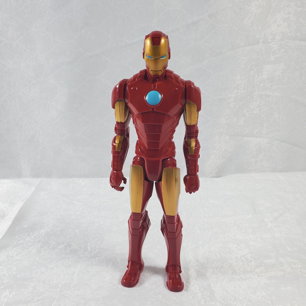 Iron Man Red Gold Plastic Action Figure Marvel Comics Hasbro 2014 11.5”