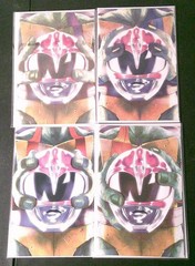 JASON DAVID FRANK SIGNED COMICS & Power Rangers X TMNT Figures Full Set Bundle