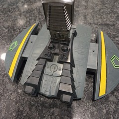 Cylon Raider FIRING Battlestar Galactica 1978 Mattel Vehicle No Pilot