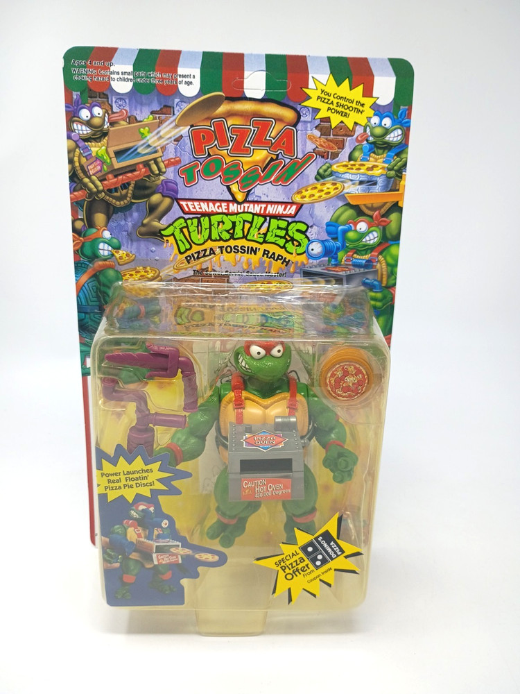 1994 Playmates Pizza Tossin’ Raph Teenage Mutant Ninja Turtles TMNT UNPUNCHED