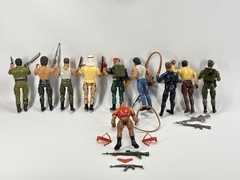 1985 Coleco Rambo Force of Freedom Action Figures Lot w/ Accessories