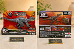 Mattel Jurassic World Scorpios Rex Damage Light Sound Dinosaur Figure 36.9cm Toy