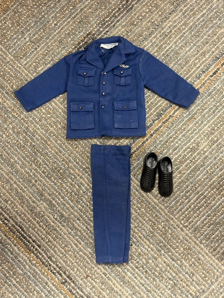 Vintage 1960’s British Colony Clone G I Joe Action Figure Pilot Uniform Tagged