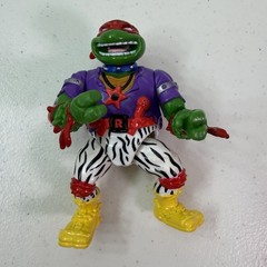 Vtg Teenage Mutant Ninja Turtles Heavy Metal Raph Figure 1991 TMNT Guitar