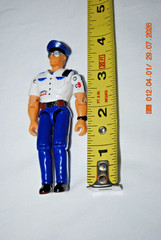 1999 Lanard The Corps C9 Police Officer Action Rescue Figure – White Shirt