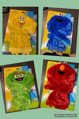 Sesame Street Lot Of 4 Sets- Hat& Gloves Sets-