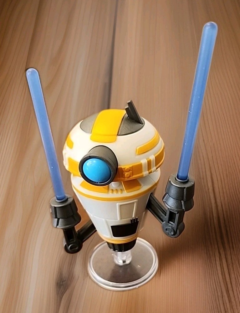 Star Clone Wars JEDI TRAINING DROID action figure LOOSE Lightsaber Fight Robot