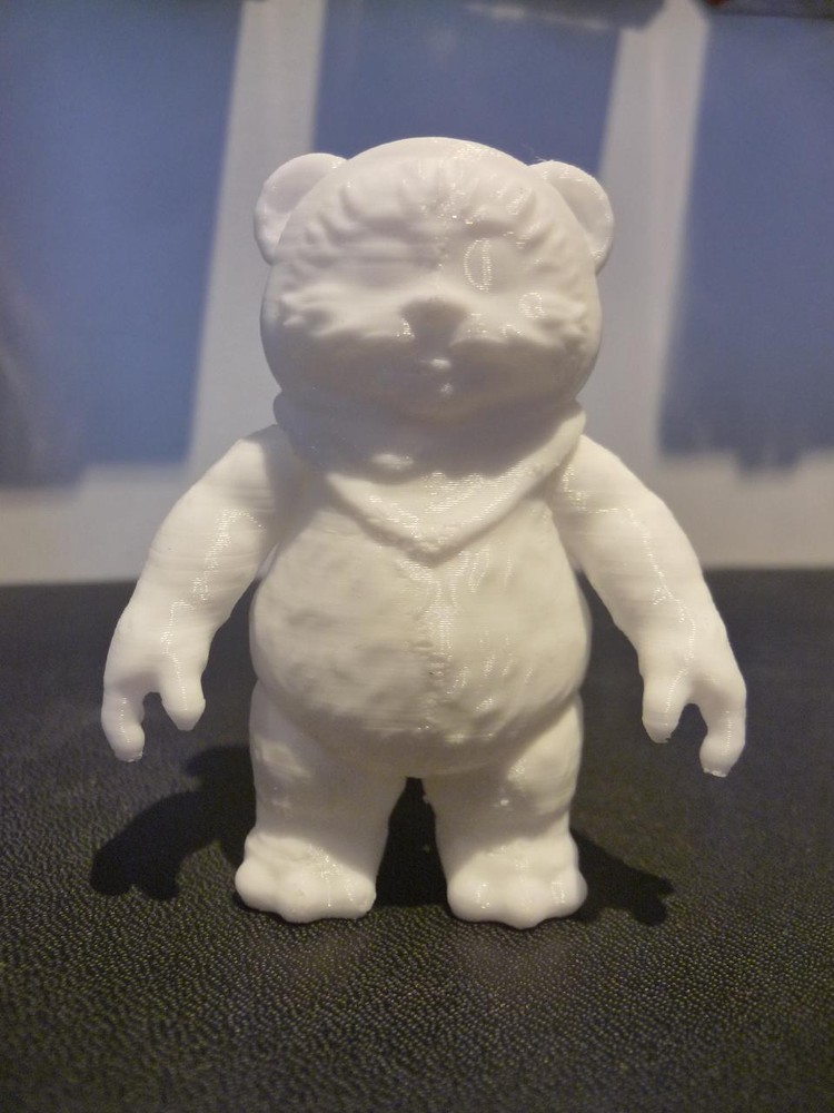 Star Wars Ewok Cartoon Wicket 3 Inch Fig 3D FDM Printed White