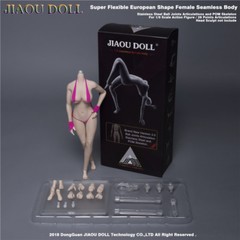 Black Skin Female Action Body JIAOU DOLL 1/6 European Shape Big Bust JOQ-10E-PS