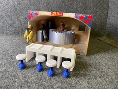 Custom made inspired Star Wars 3.75 Mos Eisley cantina side room Diorama t2
