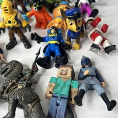 42 Assorted Toy Figurines Action Figures PJ Masks Paw Patrol & More Junk Drawer