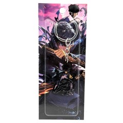 SUNG JINWOO SHADOW FORM Solo Leveling 1.5 in. Key Chain (Anime KeyChain Charm)