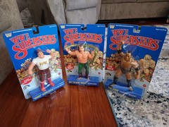 WWE LJN Wave 3 The Rock Rowdy Roddy Piper Jake the Snake Roberts SEALED Unopened