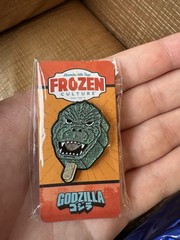 Abominable Toys Frozen Culture Godzilla Enamel Pin GFEST GLITTER 100 PCS SET 4