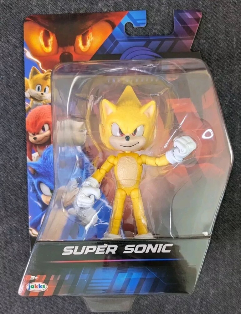 Jakks Pacific Wave 2 Sonic The Hedgehog 3 Movie SUPER SONIC 5″ Figure NEW 2024