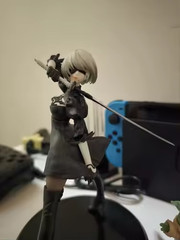 NieR Automata YoRHa 2B Black White Series 18cm PVC Figure Collectible Gift