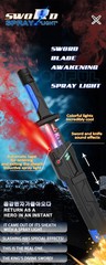 Outdoor Toy Bright Sword Multi-Color Flash LED Light Shine Cosplay Sword Toy