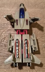 Vintage 1984 GOBOT Dynabot Motorized Military JEEP Red Charger F-15 Fighter Jet