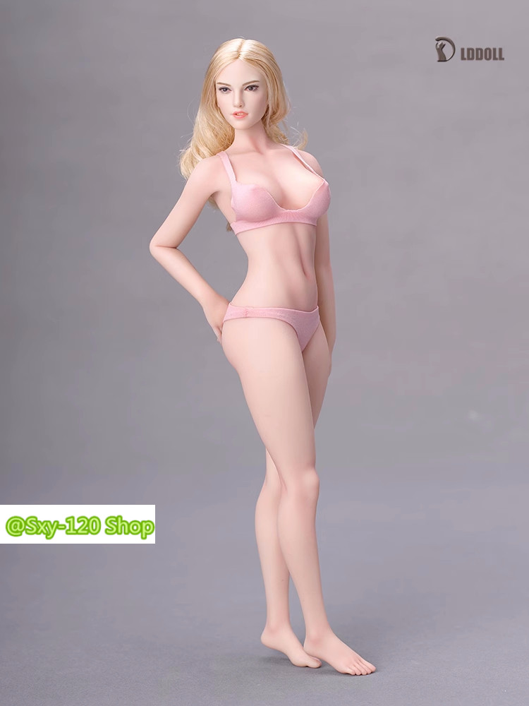 LDDOLL 29L 1/6 Light Pink Female Seamless Silicone Body Doll Fit OB Head Toys