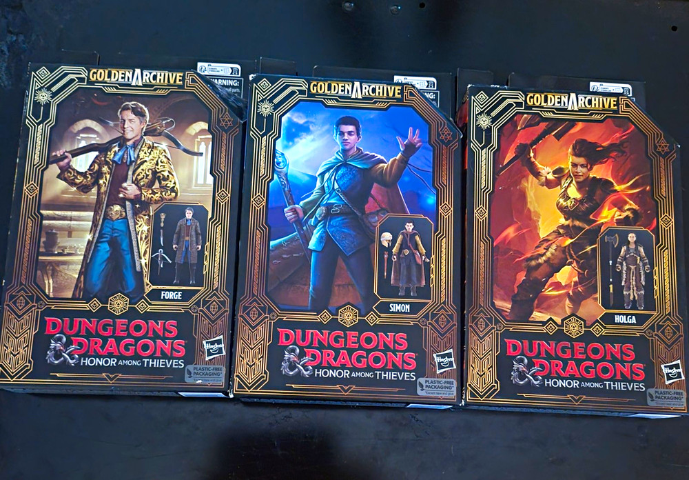 Hasbro Dungeons & Dragons Golden Archive Forge, Simon, Holga Action Figure Set