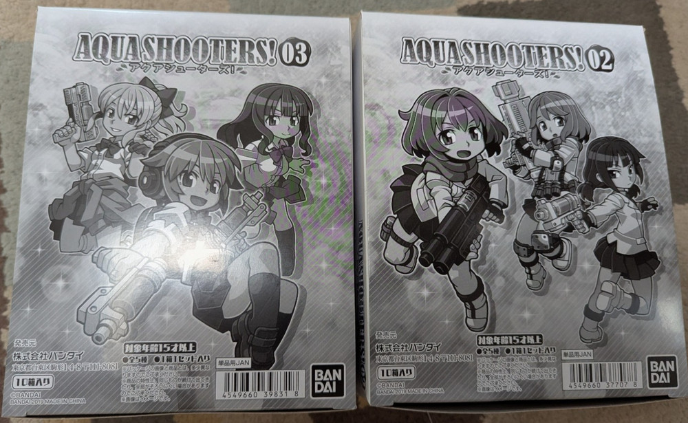 Aqua Shooters Complete Set Vol. 2 and 3 blind box model kits