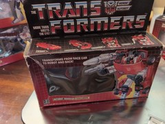 Sideswipe w/BOX 90,% Complete 1984 Vintage Hasbro G1 Transformers Action Figure