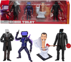 Skibidi Toilet Deluxe 6-Inch Collector Figure Pack of 4 Series 2 New Toy Gift