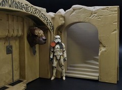 CUSTOM JABBAs STAIRS fit STAR WARS VINTAGE COLLECTION 3.75″ figure DIORAMA (P01)
