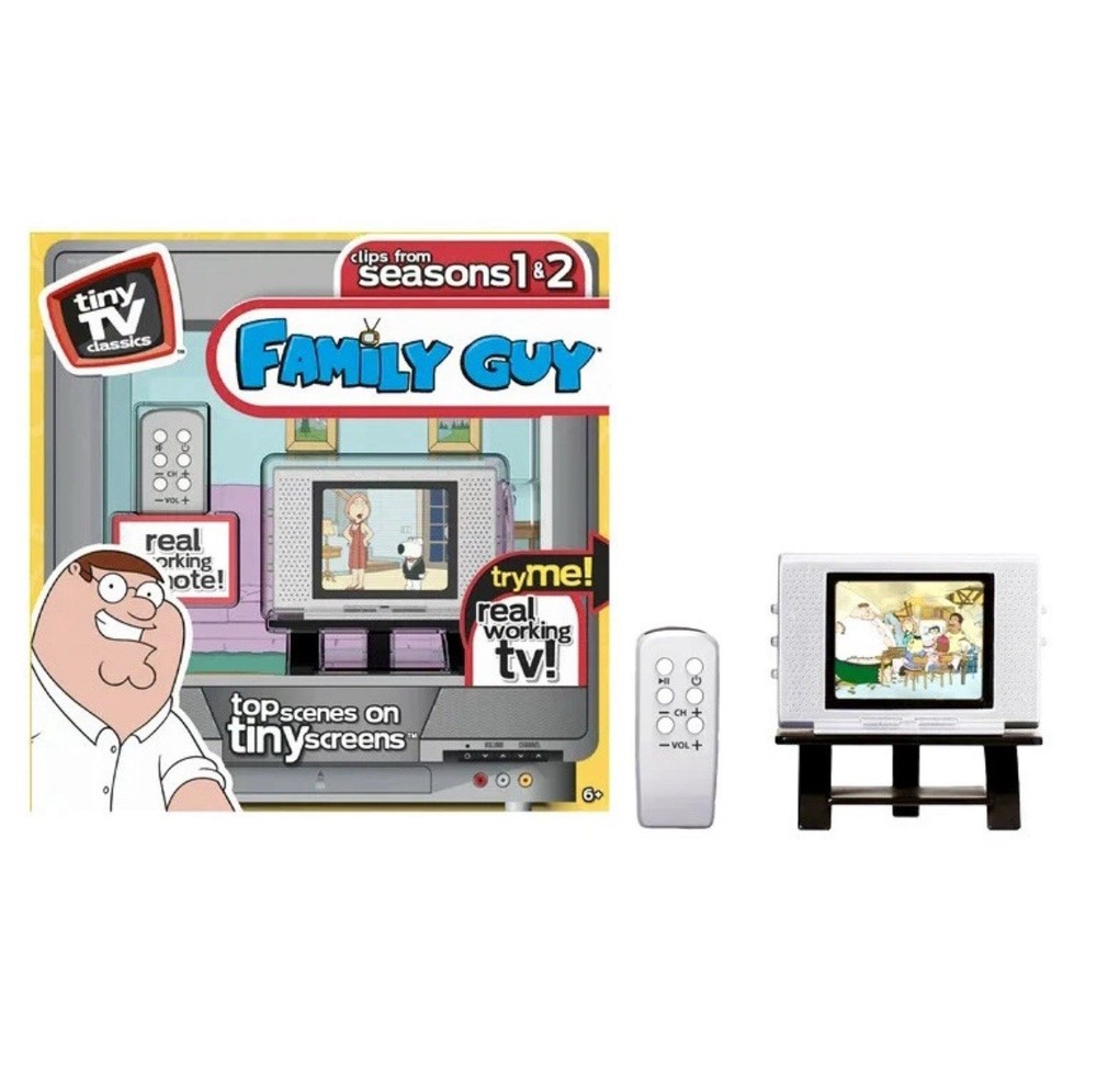 Tiny TV Classics Family Guy Edition Real Working Mini Television New NO BATTERY