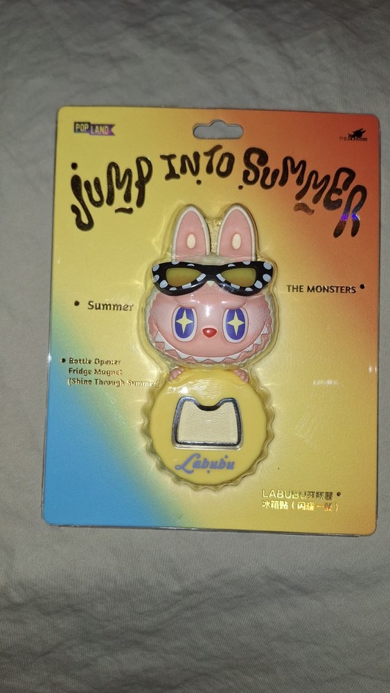 Popland Jump Into Summer Labubu Bottle Opener Magnet – New