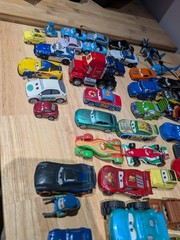 Disney Pixar Cars Die-Cast Model Lot of 34 + 11 Plastic + Carrying Case Mattel