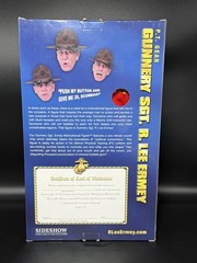 SIDESHOW Gunnery Sgt. R. Lee Ermey 12″ PT Gear Action Figure NEW & Sealed Works