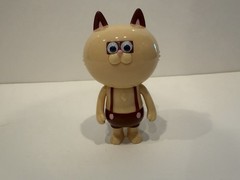 Nekotaro by T9G – 4 In – Tan Cat With Brown Overalls – With Header