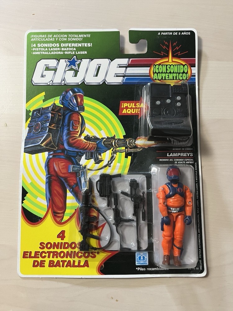 1991 G.I. GI Joe 3.75 ARAH Lot Cobra Lampreys MOC Spainsh Espana Version